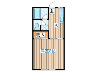 ウッディハイツの物件間取画像